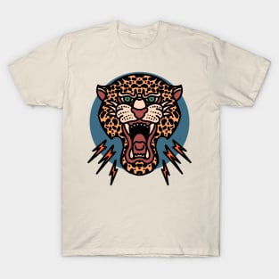 angry leopard tattoo T-Shirt